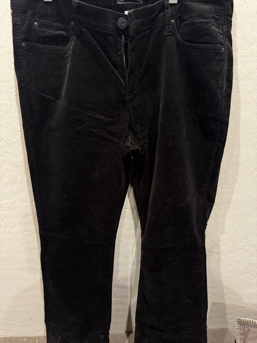 KUT from the Kloth Karen Baby Bootcut Black Corduroy Pants Size 16 NWT